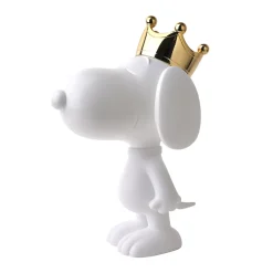 Snoopy Crown 31 cm mattweiß/gold | A188610