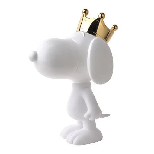 Snoopy Crown 31 cm mattweiß/gold | A188610