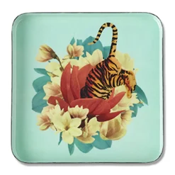 Tablett quadratisch 15x15 cm Tiger Flower | A150223