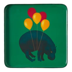 Tablett quadratisch 15x15 cm Hippoballoon | A149851