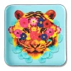 Tablett quadratisch 15x15 cm Masktiger | A150216
