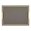 Tablett rechteckig mittel, Golf smoke, Naht smoke | A132219
