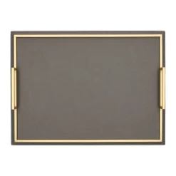 Tablett rechteckig mittel, Golf smoke, Naht smoke | A132219
