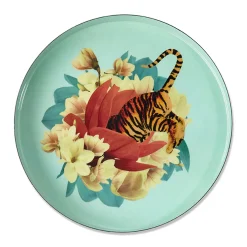 Tablett rund 33 cm Tiger Flower | A149863