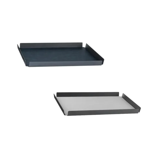Tablett 37x47 cm Aluminium Cloud schwarz/Nupo metallic | A165246