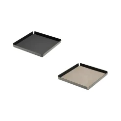 Tablett 29x29 cm Aluminium Nupo anthrazit/hellgrau | A165423