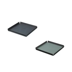 Tablett 29x29 cm aluminum Cloud anthrazit/pastellgrün | A164909