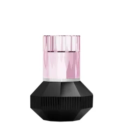 Teelichtleuchter 13 cm rosa/schwarz | A195222