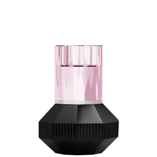 Teelichtleuchter 13 cm rosa/schwarz | A195222