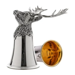 Tierkopfbecher Damhirsch H 14 cm Sterlingsilber | A142691