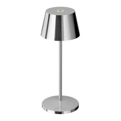 Tischlampe LED 20 cm dimmbar chrom | chrom | A141322