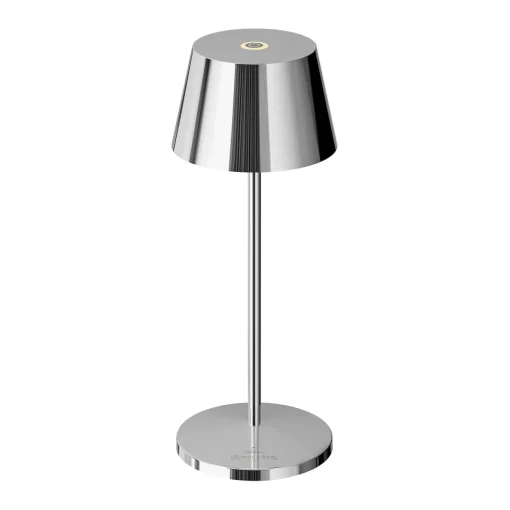 Tischlampe LED 20 cm dimmbar chrom | chrom | A141322