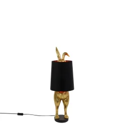 Tischleuchte Hiding Bunny 74 cm gold/schwarz | A171627