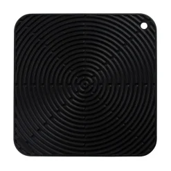Topflappen Silikon quad. schwarz | A150001