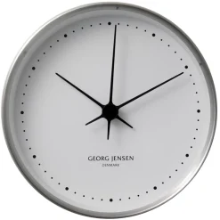 Uhr 10 cm Edelstahl weiß | A112805