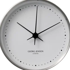 Uhr 22 cm Edelstahl weiß | A111223
