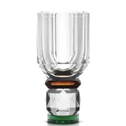 Vase 27,8 cm klar/braun/grün | A195324