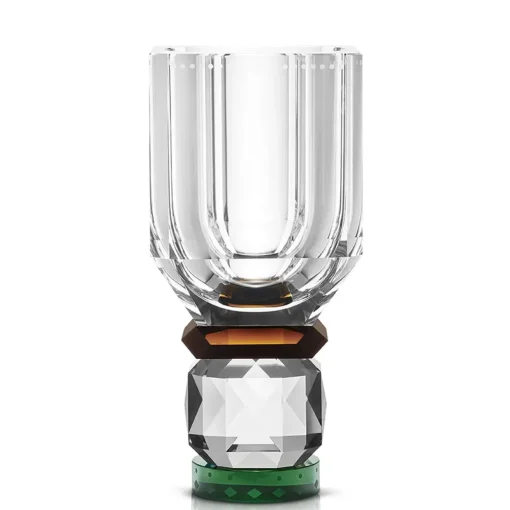 Vase 27,8 cm klar/braun/grün | A195324