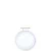 Vase 20,5 cm kristall/blattgold Faden | A108653