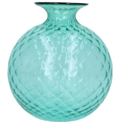 Vase 24,5 cm mint grün/roter Faden | A107635