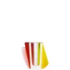 Vase 12 cm neongelb/orange/weiß | A195327