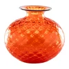 Vase 12,5 cm orange/roter Faden | A107900