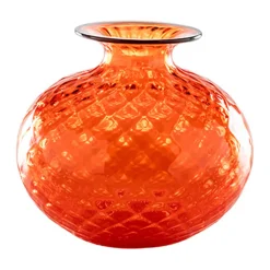 Vase 12,5 cm orange/roter Faden | A107900