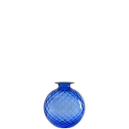 Vase 16,5 cm saphir/roter Faden | A107863