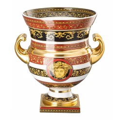 Vase auf Fuß 33 cm Amphora Medusa | A124493