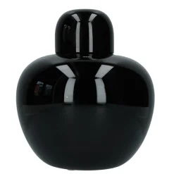 Vase m. Deckel 22 cm schwarz | A108536