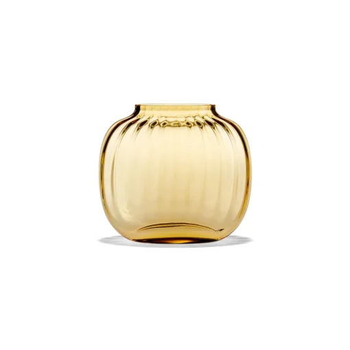 Vase oval 12,5 cm amber | A191348