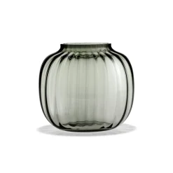 Vase oval 17,5 cm smoke | A191340