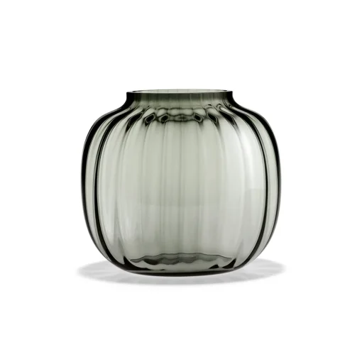 Vase oval 17,5 cm smoke | A191340