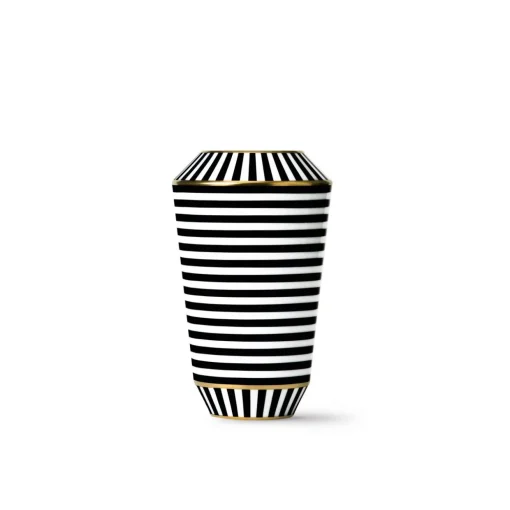Vase schwarz/gold 20,3 cm | A103761