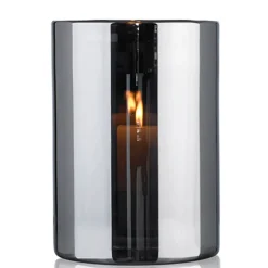 Windlicht 28 cm silber | A177552