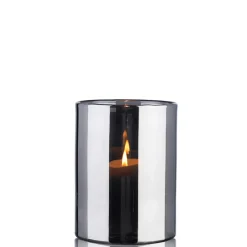 Windlicht 18 cm silber | A178492