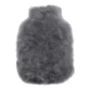 Wärmflasche Alpaka-Fell 0,60 l graphit grau | 0,60 l | graphit grau | A178287