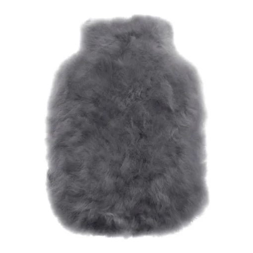 Wärmflasche Alpaka-Fell 1,80 l graphit grau | 1,80 l | graphit grau | A178286