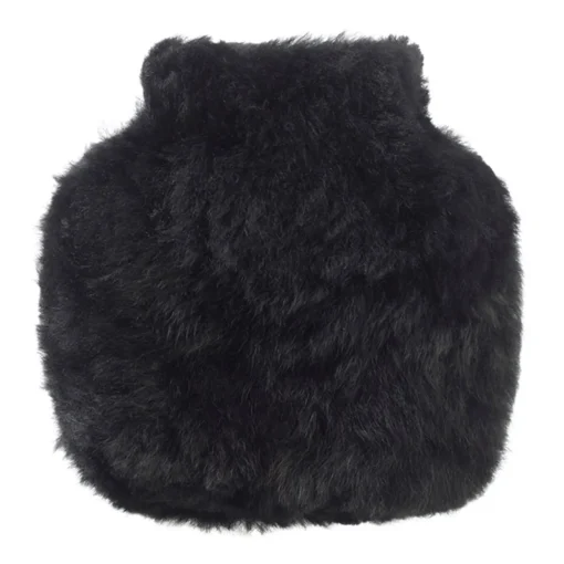 Wärmflasche Alpaka-Fell 0,20 l schwarz | 0,20 l | schwarz | A178271