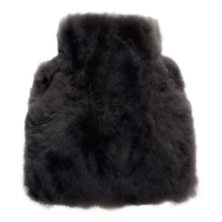 Wärmflasche Alpaka-Fell 0,60 l schwarz | 0,60 l | schwarz | A178171
